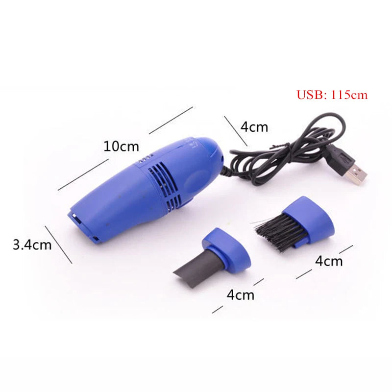 Small Portable USB Vacuum Cleaner Brush Dust Collector Computer Keyboard Phone Laptop Universal Cleaning Gadgets Accessories